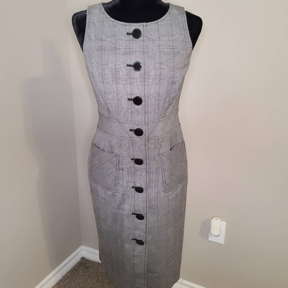 Tahari ASL women button down dress